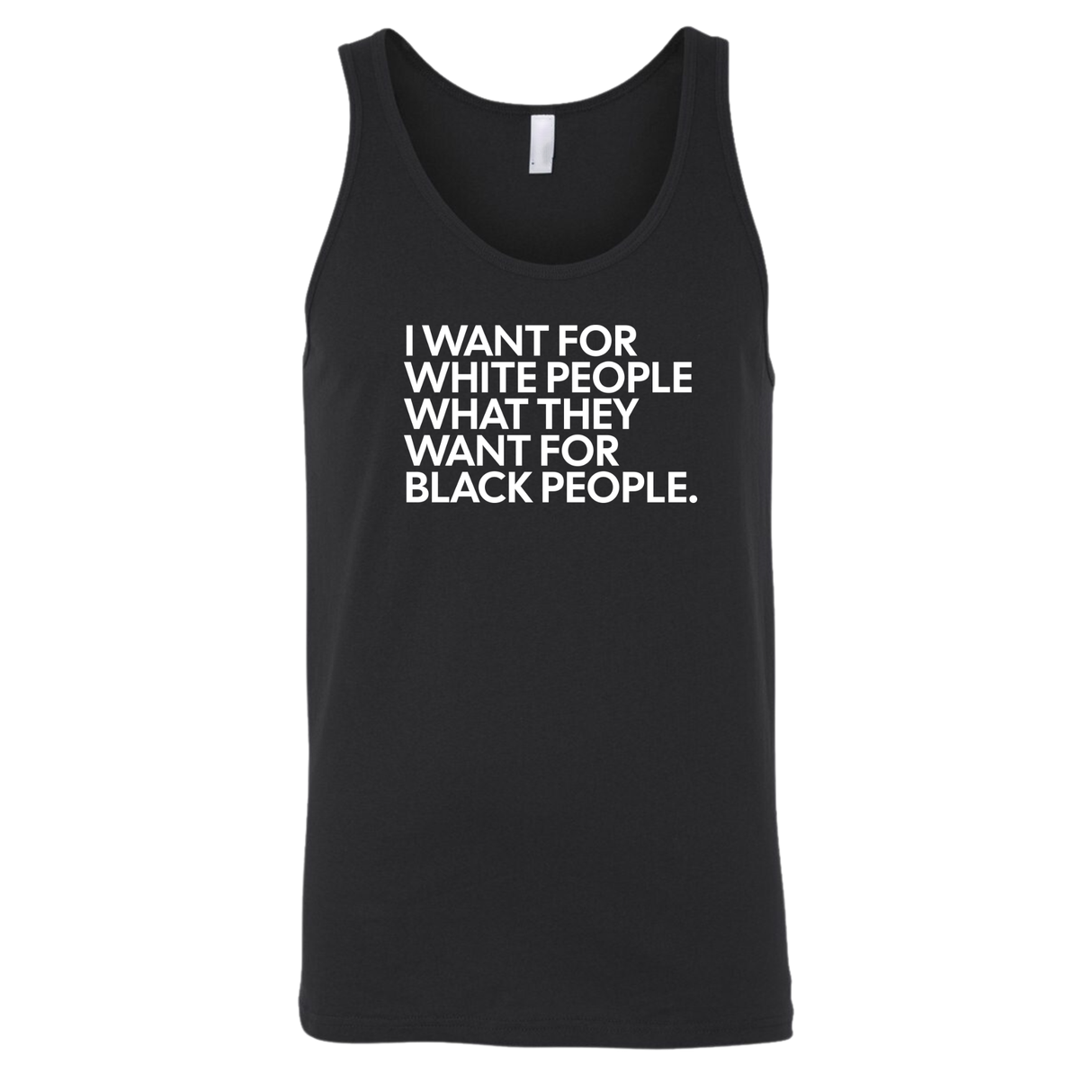 I Want for White People What They Want for Black People Unisex Tank Top-T-Shirt-The Original God Ain't Petty But I Am