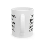 I can't tell if he's ignoring the Constitution or just can't read cursive Mug 11oz (White & Black)-Mug-The Original God Ain't Petty But I Am