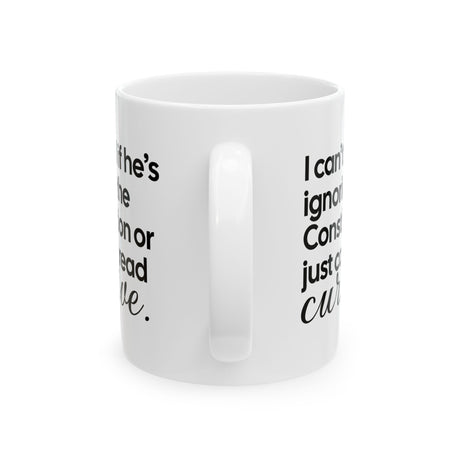 I can't tell if he's ignoring the Constitution or just can't read cursive Mug 11oz (White & Black)-Mug-The Original God Ain't Petty But I Am