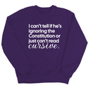 I can't tell if he's ignoring the Constitution or just can't read cursive Unisex Sweatshirt-Sweatshirt-The Original God Ain't Petty But I Am