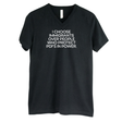 I choose Immigrants over people who protect PDF's in power *BLACK V-NECK* Unisex Tee-T-Shirt-The Original God Ain't Petty But I Am