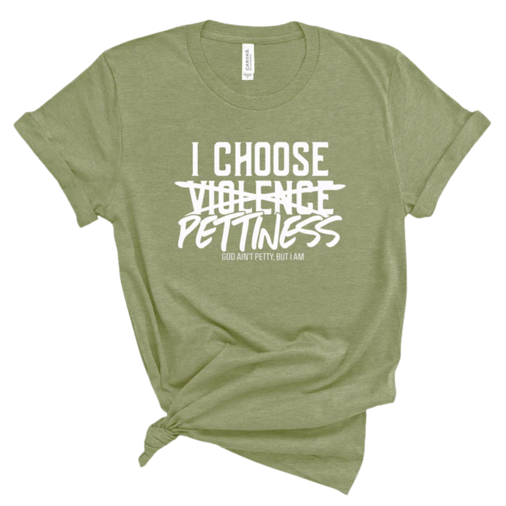 I choose Pettiness Unisex Tee-T-Shirt-The Original God Ain't Petty But I Am