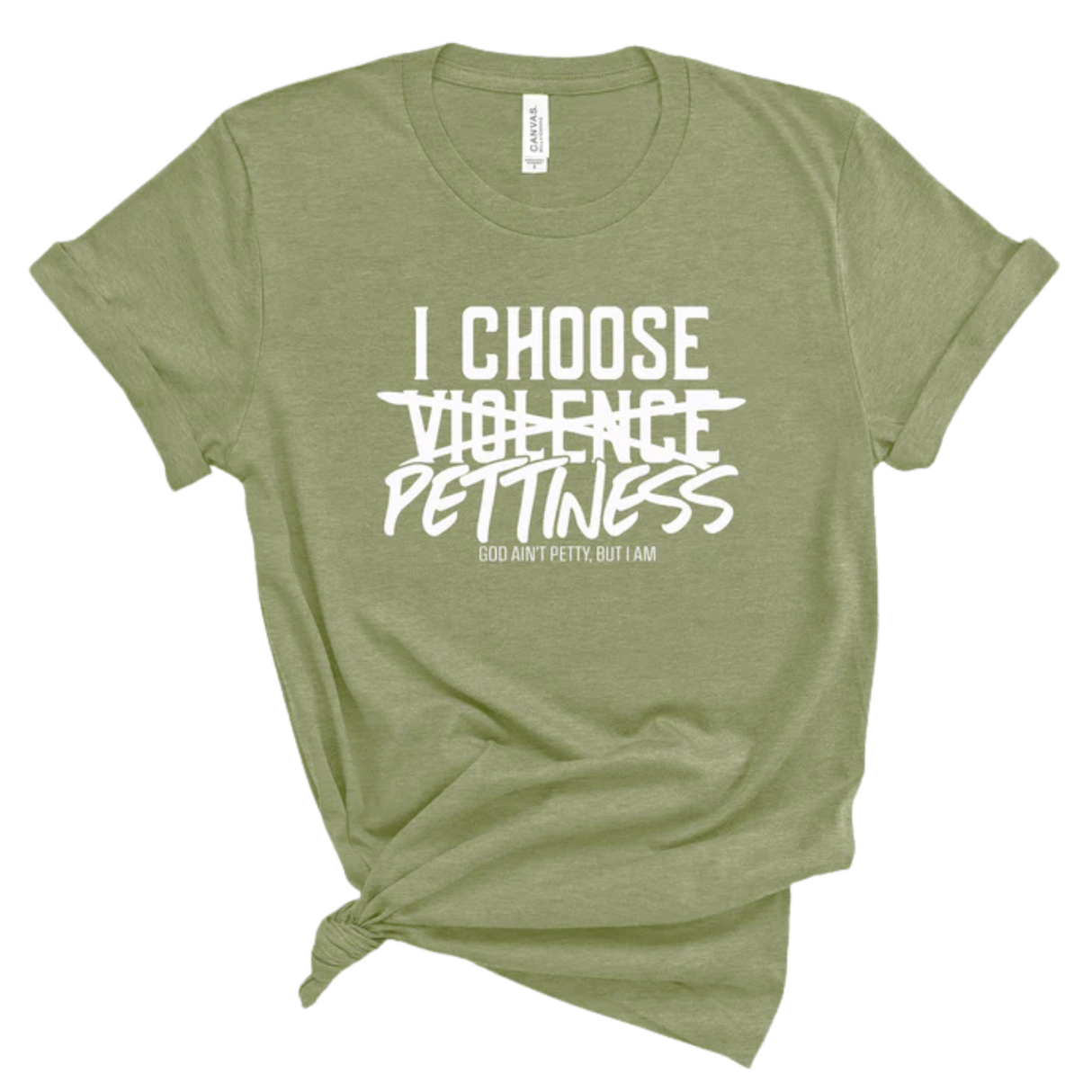 I choose Pettiness Unisex Tee-T-Shirt-The Original God Ain't Petty But I Am