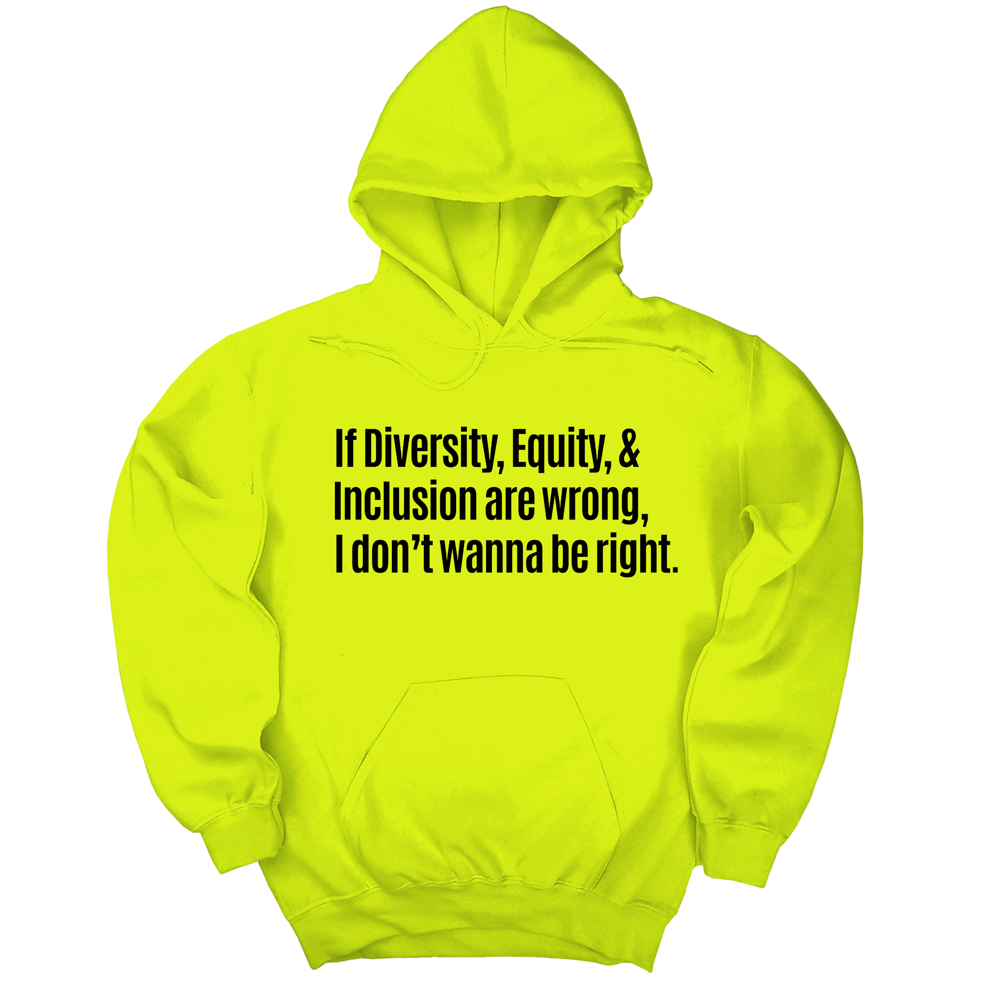 If Diversity, Equity, & Inclusion Are Wrong, I Don't Wanna Be Right Unisex Hoodie-Hoodie-The Original God Ain't Petty But I Am