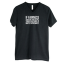 If Fairness Threatens Your Culture, Your Culture is White Supremacy *BLACK V-NECK* Unisex Tee-T-Shirt-The Original God Ain't Petty But I Am