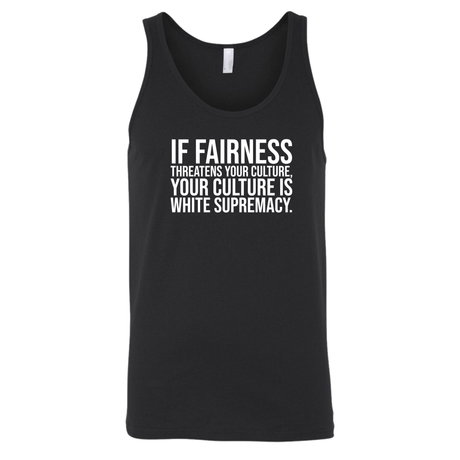 If Fairness Threatens Your Culture, Your Culture is White Supremacy Unisex Tank Top-T-Shirt-The Original God Ain't Petty But I Am