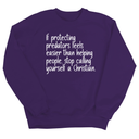 If Protecting Predators Feels Easier Than Helping People, Stop Calling Yourself a Christian Unisex Sweatshirt-Sweatshirt-The Original God Ain't Petty But I Am