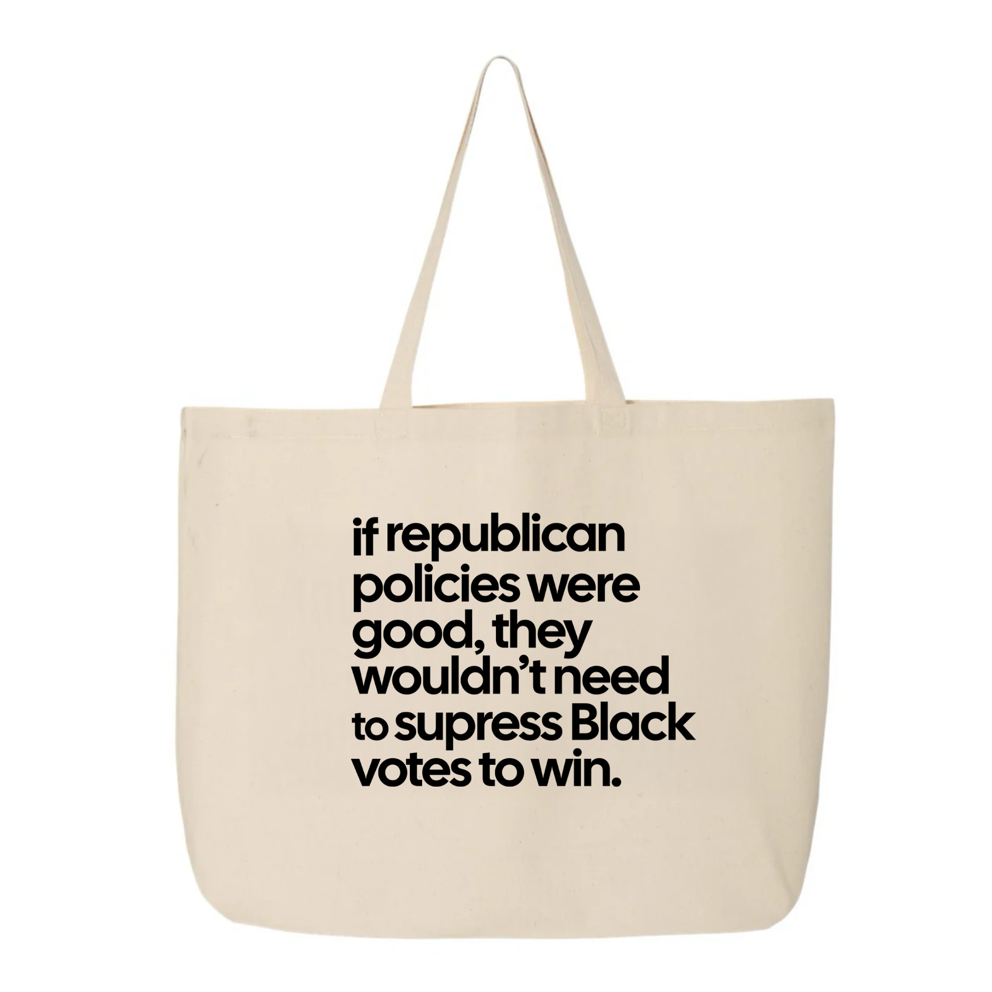 If Republican Policies Were Good, They Wouldn't Need to Suppress Black Votes to Win Tote bag-Tote Bag-The Original God Ain't Petty But I Am