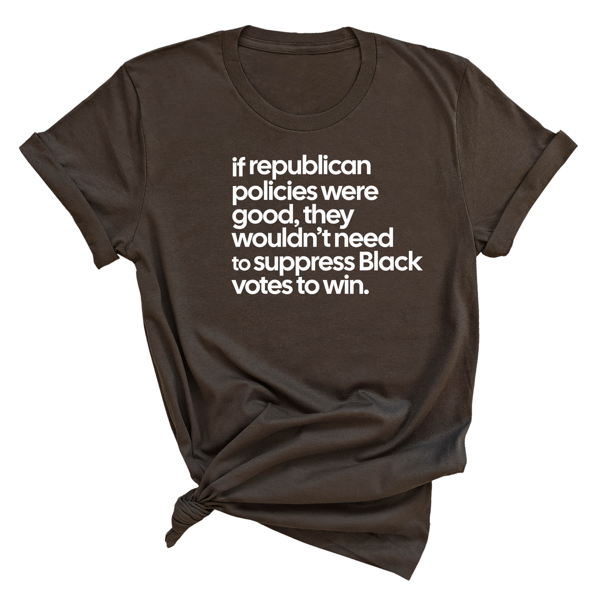 If Republican Policies Were Good, They Wouldn't Need to Suppress Black Votes to Win Unisex Tee-T-Shirt-The Original God Ain't Petty But I Am