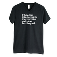 If They Can Take Our Rights, They Can Take Yours Too. And They Will *BLACK V-NECK* Unisex Tee-T-Shirt-The Original God Ain't Petty But I Am
