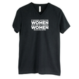 If Women Voted for Women Who Protect Women, Women Would Be Safer *BLACK V-NECK* Unisex Tee (BOLD)-T-Shirt-The Original God Ain't Petty But I Am