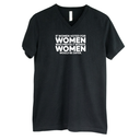 If Women Voted for Women Who Protect Women, Women Would Be Safer *BLACK V-NECK* Unisex Tee (BOLD)-T-Shirt-The Original God Ain't Petty But I Am