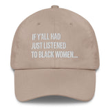If Y'all Had Just Listened to Black Women Dad hat-The Original God Ain't Petty But I Am