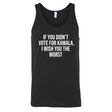 If You Didn’t Vote for Kamala, I Wish You the Worst Unisex Tank Top-T-Shirt-The Original God Ain't Petty But I Am
