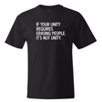 If Your Unity Requires Erasing People, It’s Not Unity *BLACK TALL TEE* Unisex Tee-T-Shirt-The Original God Ain't Petty But I Am