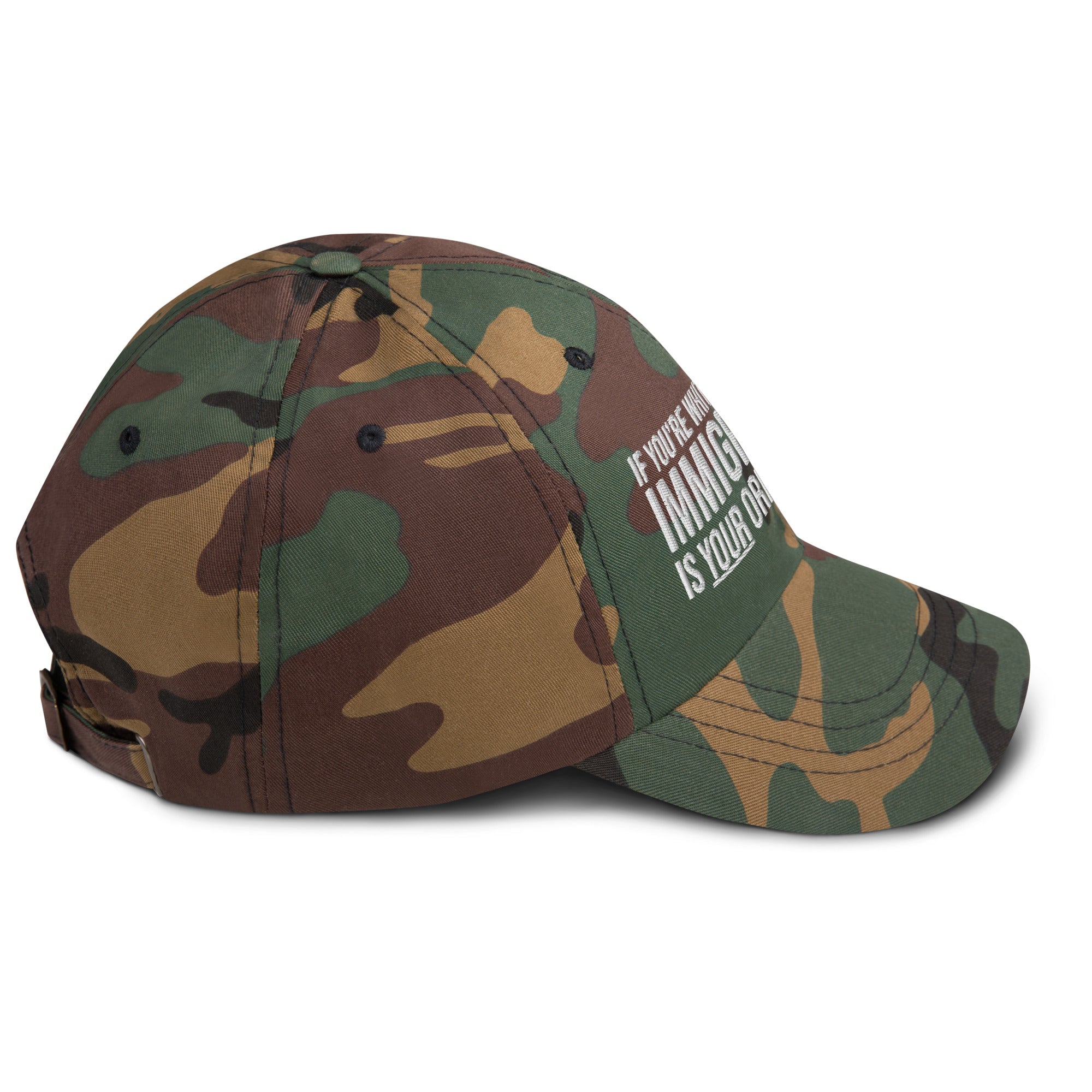 If You're White in America Immigration is your Origin Story Dad hat-The Original God Ain't Petty But I Am
