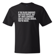 If the Black Candidate Has to Be Perfect, but the White Candidate Can Be a Sexual Abuser, You’re Racist *BLACK TALL TEE* Unisex Tee-T-Shirt-The Original God Ain't Petty But I Am