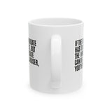 If the Black Candidate Has to Be Perfect, but the White Candidate Can Be a Sexual Abuser, You’re Racist Mug 11oz (White & Black)-Mug-The Original God Ain't Petty But I Am