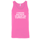 If their Ideas were Popular, They wouldn’t have to Suppress Votes Unisex Tank Top-T-Shirt-The Original God Ain't Petty But I Am