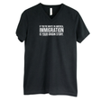 If you're white in America, IMMIGRATION is your origin story *BLACK V-NECK* Unisex Tee-T-Shirt-The Original God Ain't Petty But I Am