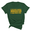 If you’re white in America, immigration is your origin story Unisex Tee (GOLD COLLECTION)-T-Shirt-The Original God Ain't Petty But I Am