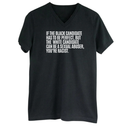 If the Black Candidate Has to Be Perfect, but the White Candidate Can Be a Sexual Abuser, You’re Racist *BLACK V-NECK* Unisex Tee