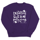 I'm Falling Back to my Petty Ways Unisex Sweatshirt-Sweatshirt-The Original God Ain't Petty But I Am