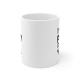 I'm Petty and I vote Mug 11oz (White/Black)-Mug-The Original God Ain't Petty But I Am