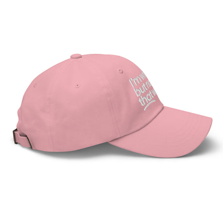 I'm White But Not THAT White Embroidered Dad Hat-The Original God Ain't Petty But I Am