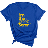 I'm the petty Soror Unisex Tee-T-Shirt-The Original God Ain't Petty But I Am