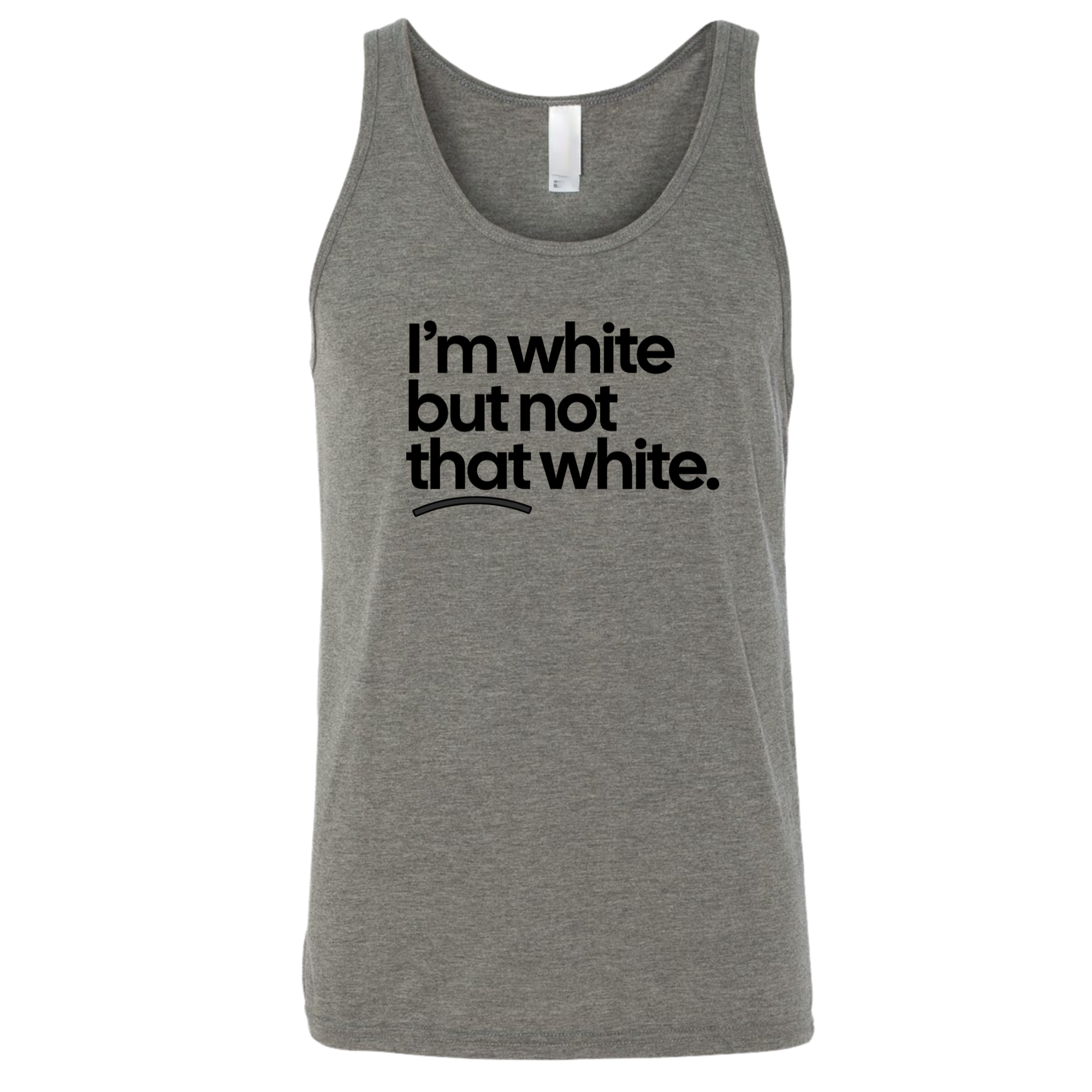 I’m white but not that white Unisex Tank Top-T-Shirt-The Original God Ain't Petty But I Am