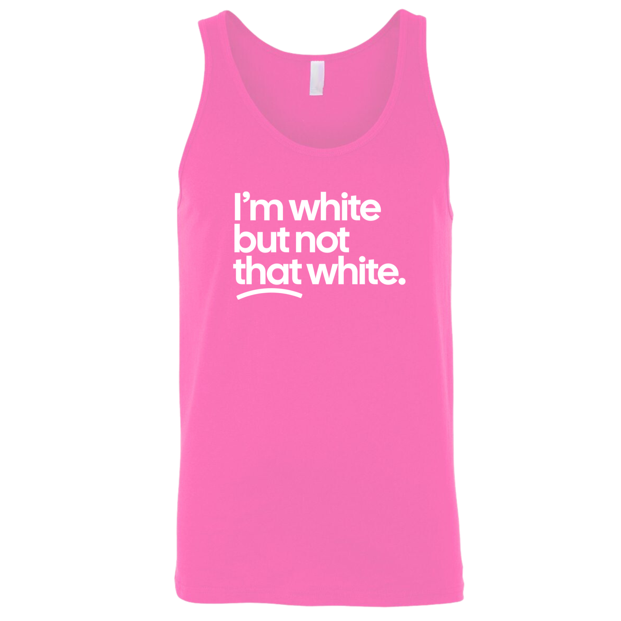 I’m white but not that white Unisex Tank Top-T-Shirt-The Original God Ain't Petty But I Am