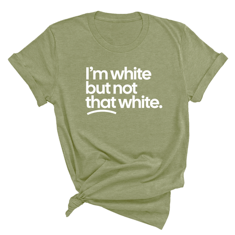 I’m white but not that white Unisex Tee-T-Shirt-The Original God Ain't Petty But I Am