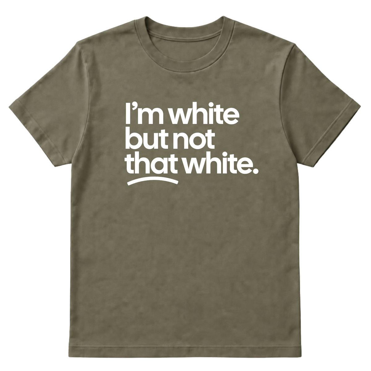I’m white but not that white Unisex Tee-T-Shirt-The Original God Ain't Petty But I Am