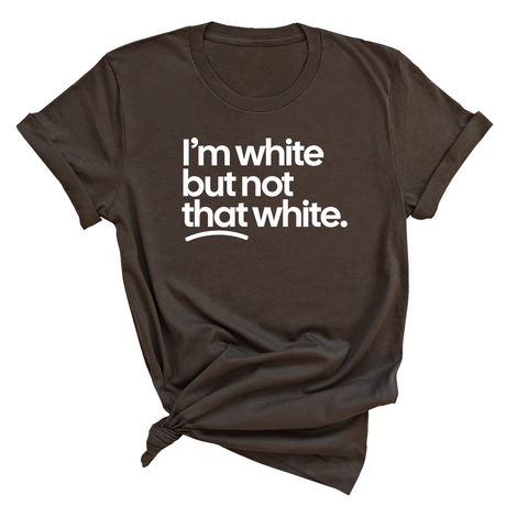I’m white but not that white Unisex Tee-T-Shirt-The Original God Ain't Petty But I Am