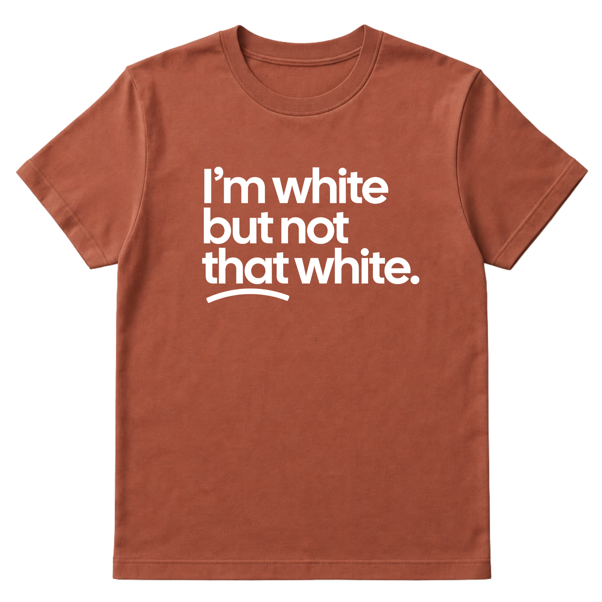 I’m white but not that white Unisex Tee-T-Shirt-The Original God Ain't Petty But I Am