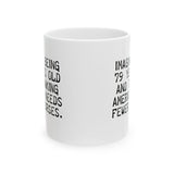Imagine Being 79 Years Old and Thinking America Needs Fewer Nurses Mug 11oz (White & Black)-Mug-The Original God Ain't Petty But I Am