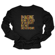 Imagine Being Scared of Diversity but Not Dictatorship Fall Color Design Unisex Long Sleeved Tee (Fall Colors 🍁)-Long Sleeved T-Shirt-The Original God Ain't Petty But I Am