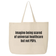 Imagine Being Scared of *Universal Healthcare* but Not PDFs Unity Tote bag-Tote Bag-The Original God Ain't Petty But I Am