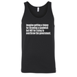 Imagine Getting a Felony for Throwing a Sandwich but Not for Trying to Overthrow the Government Unisex Tank Top-T-Shirt-The Original God Ain't Petty But I Am