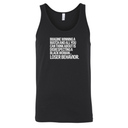 Imagine Winning a Match and All You Can Think About Is Disrespecting a Black Woman Loser Behavior Unisex Tank Top-T-Shirt-The Original God Ain't Petty But I Am
