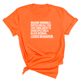 Imagine Winning a Match and All You Can Think About Is Disrespecting a Black Woman. Loser Behavior Unisex Tee-T-Shirt-The Original God Ain't Petty But I Am