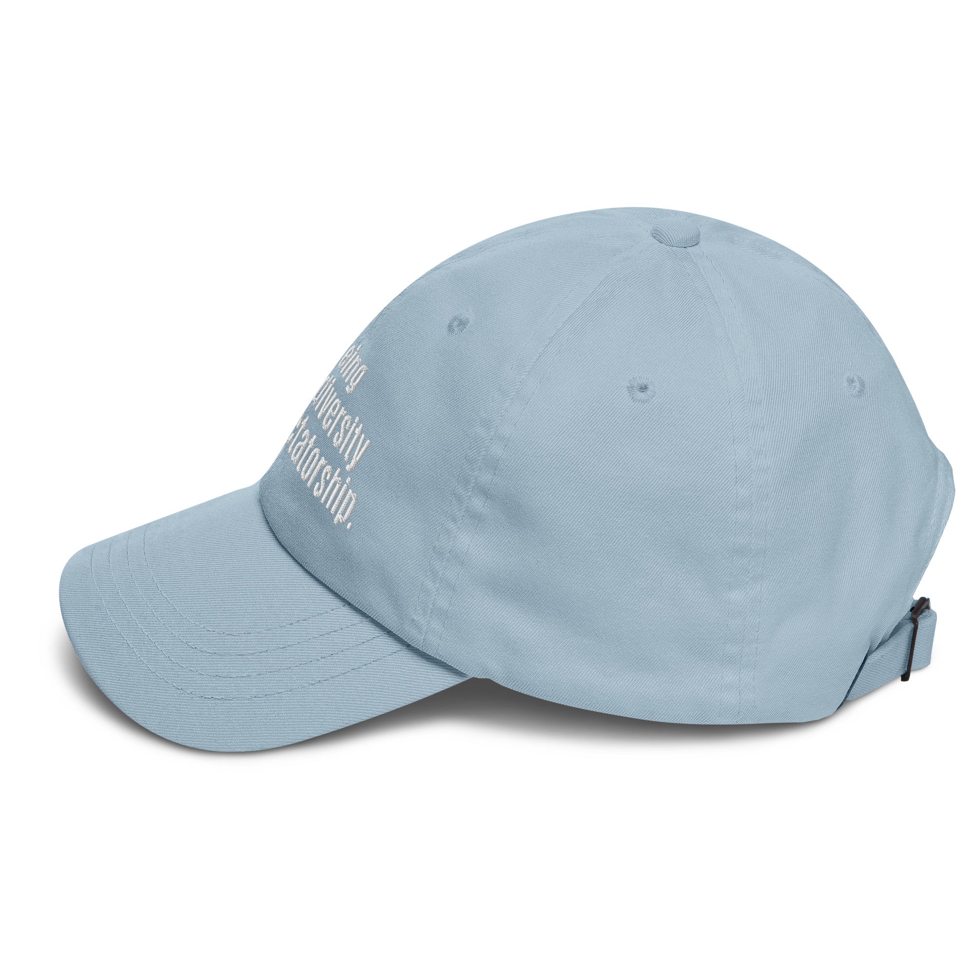 Imagine being scared of diversity but not dictatorship Dad hat-The Original God Ain't Petty But I Am