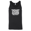 Imagine losing the respect of the world and thinking intimidation will fix it Unisex Tank Top-T-Shirt-The Original God Ain't Petty But I Am