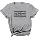 Imagine spending your final chapter making the world worse on purpose Unisex Tee-T-Shirt-The Original God Ain't Petty But I Am