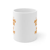 Is there anything Scarier than a Petty Person Mug 11oz (White/Orange)-Mug-The Original God Ain't Petty But I Am