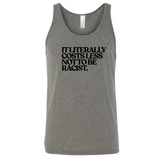 It literally costs less not to be racist Unisex Tank Top-T-Shirt-The Original God Ain't Petty But I Am