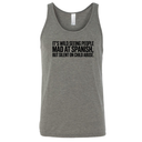 It's Wild Seeing People MAD at Spanish, but Silent on Child Abuse Unisex Tank Top-T-Shirt-The Original God Ain't Petty But I Am