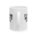 It’s a damn shame what they did to this country Mug 11oz (White & Black)-Mug-The Original God Ain't Petty But I Am