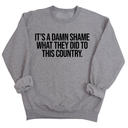 It’s a damn shame what they did to this country Unisex Sweatshirt-Sweatshirt-The Original God Ain't Petty But I Am